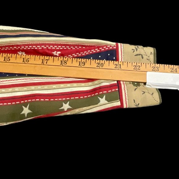 Tapestry Woman’s USA Patriotic Print Button Up Shirt Size Small Multi Color - Picture 7 of 9
